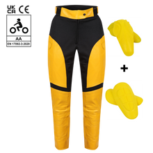 Load image into Gallery viewer, Fiona Yellow Leather Trousers