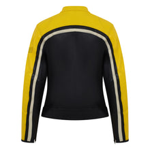 Load image into Gallery viewer, Hayley Yellow Leather Jacket