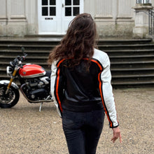 Load image into Gallery viewer, Hayley White Leather Jacket