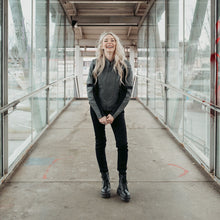 Load image into Gallery viewer, Amelia Grey Leather Jacket