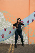 Load image into Gallery viewer, Daisy Blue Dungaree