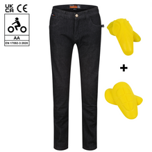 Load image into Gallery viewer, MotoBull Black Jeans