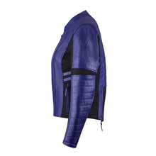 Load image into Gallery viewer, Amelia Purple Leather Jacket