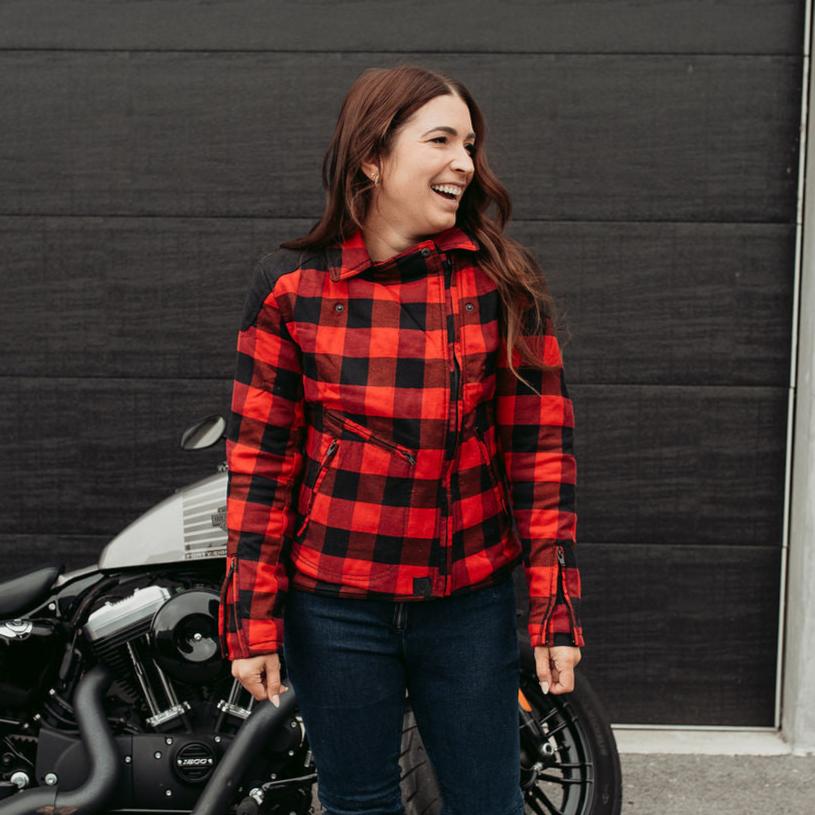 Flannel Motorcycle Stylish Motorcycle Jackets With Armor Kevlar