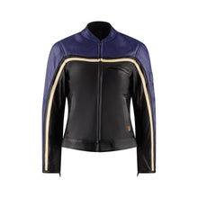 Load image into Gallery viewer, Hayley Purple Leather Jacket