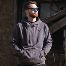 Load image into Gallery viewer, MotoBull Helmet Hoodie (Grey)