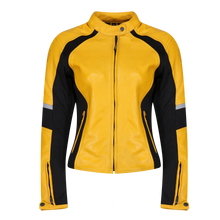 Load image into Gallery viewer, Fiona Yellow Leather Jacket