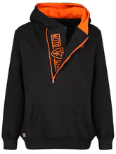 Load image into Gallery viewer, Helmet Hoodie - Black/Orange