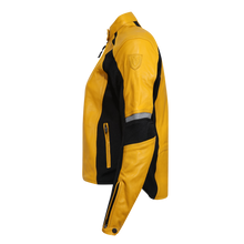 Load image into Gallery viewer, Fiona Yellow Leather Jacket