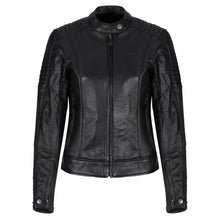 Load image into Gallery viewer, Valerie Black Leather Jacket - MotoGirl Ltd