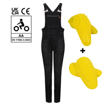 Load image into Gallery viewer, Daisy Black Dungaree
