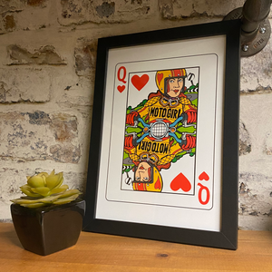 Queen of Hearts Framed Print (A3/A4)