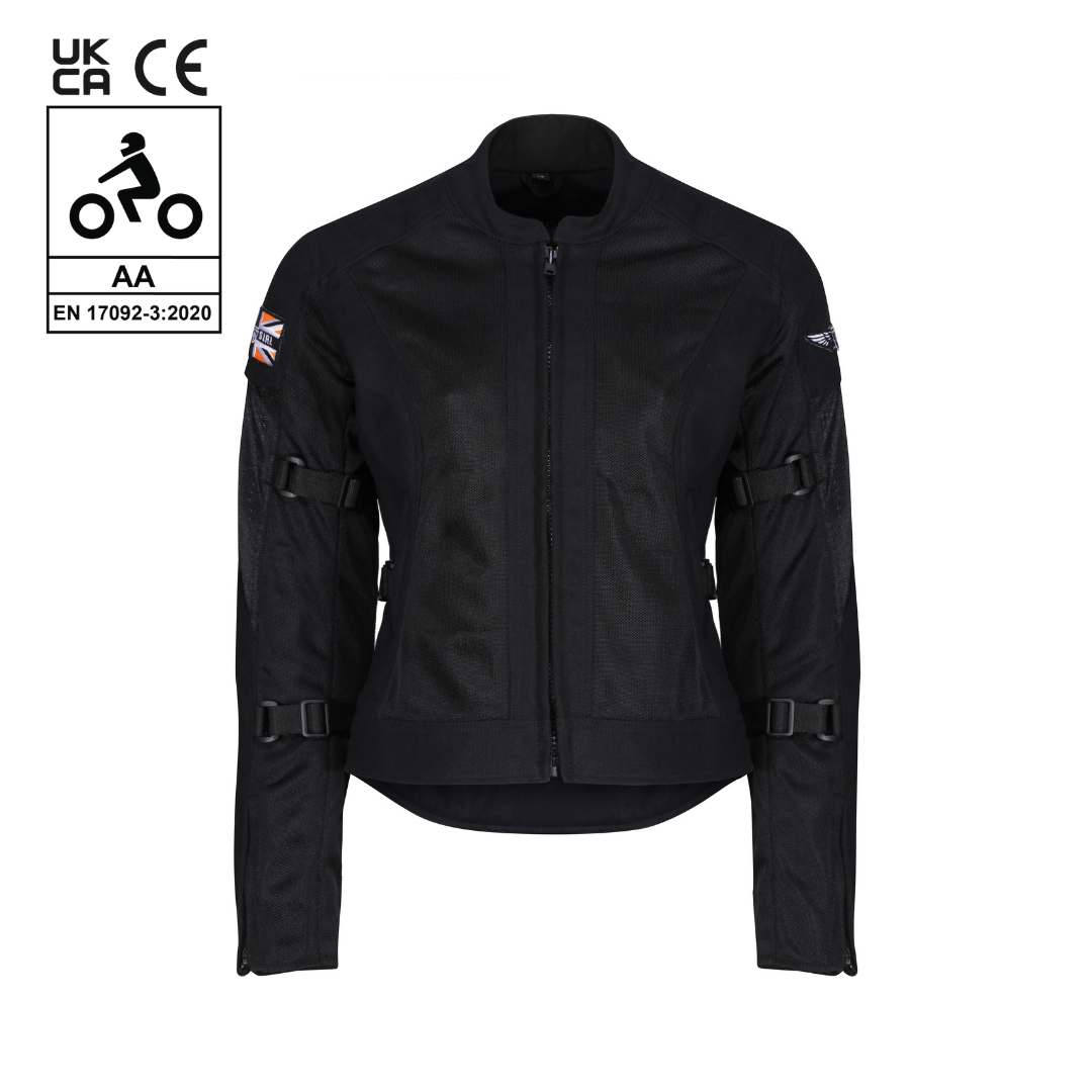 Jodie Summer Jacket (Black) – MotoGirl Ltd
