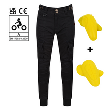 Load image into Gallery viewer, Lara Cargo Black Trousers