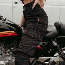 Load image into Gallery viewer, Lara Cargo Black Trousers