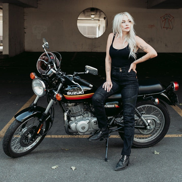 MotoGirl Ellie Black Jeans —