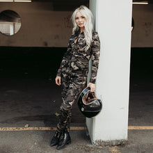 Load image into Gallery viewer, Camo Long Sleeve Jumpsuit