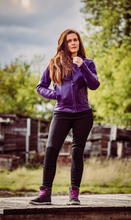 Load and play video in Gallery viewer, Valerie Purple Leather Jacket