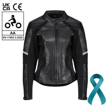 Load image into Gallery viewer, Fiona Black Leather Jacket