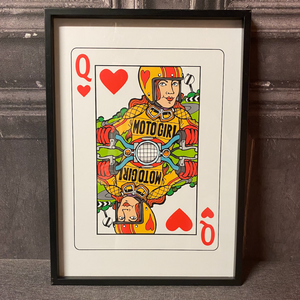 Queen of Hearts Framed Print (A3/A4)
