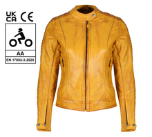 Load image into Gallery viewer, Valerie Yellow Leather Jacket