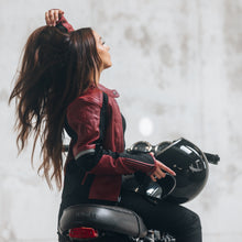Load image into Gallery viewer, Fiona Red Leather Jacket