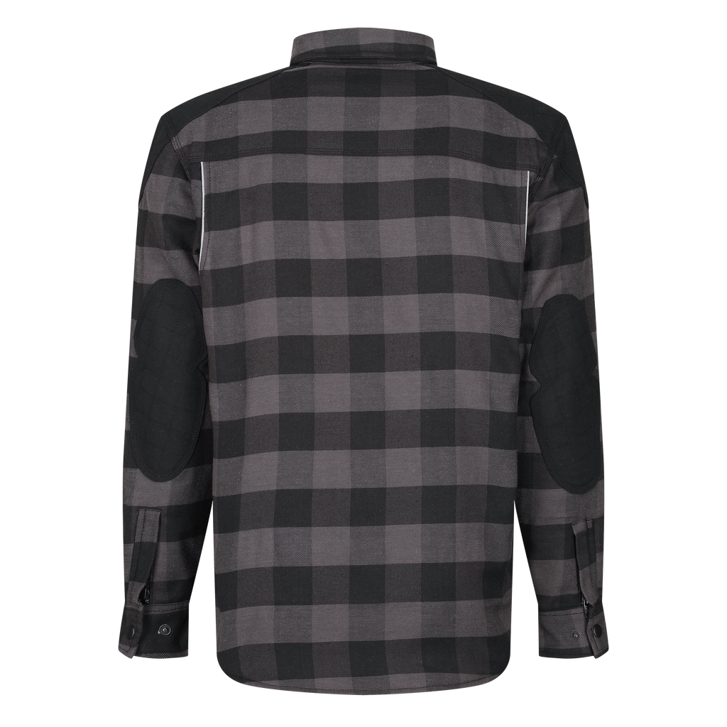 Woody Flannel Jacket (Grey) - MotoGirl Ltd
