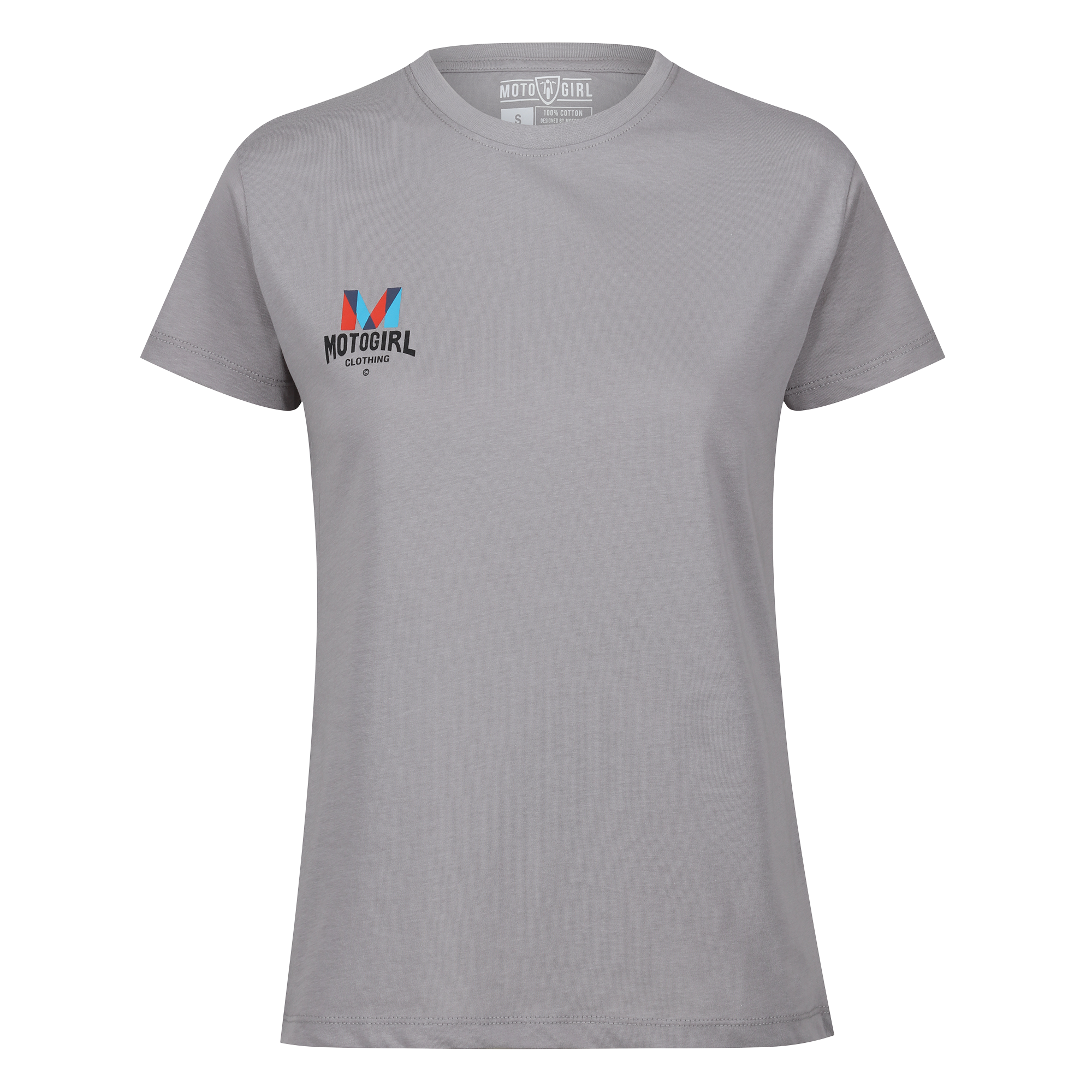 MotoGirl Clothing Logo T-Shirt (Grey) - MotoGirl Ltd