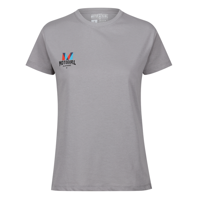 MotoGirl Clothing Logo T-Shirt (Grey)