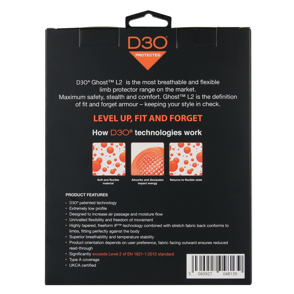 D3O® Ghost™ L2 Hip/Shoulder Protector (pair) - MotoGirl Ltd
