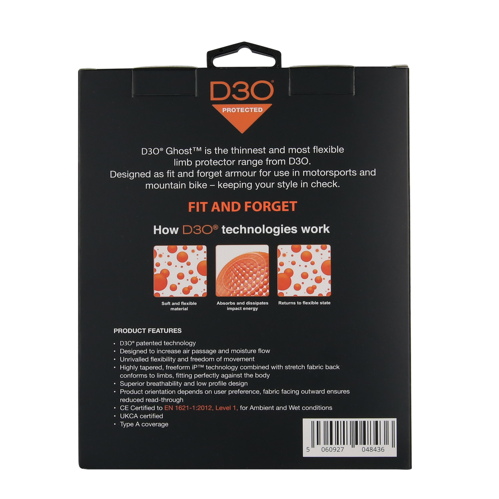 D3O® Ghost™ L1 Hip/Shoulder Protector (pair) - MotoGirl Ltd