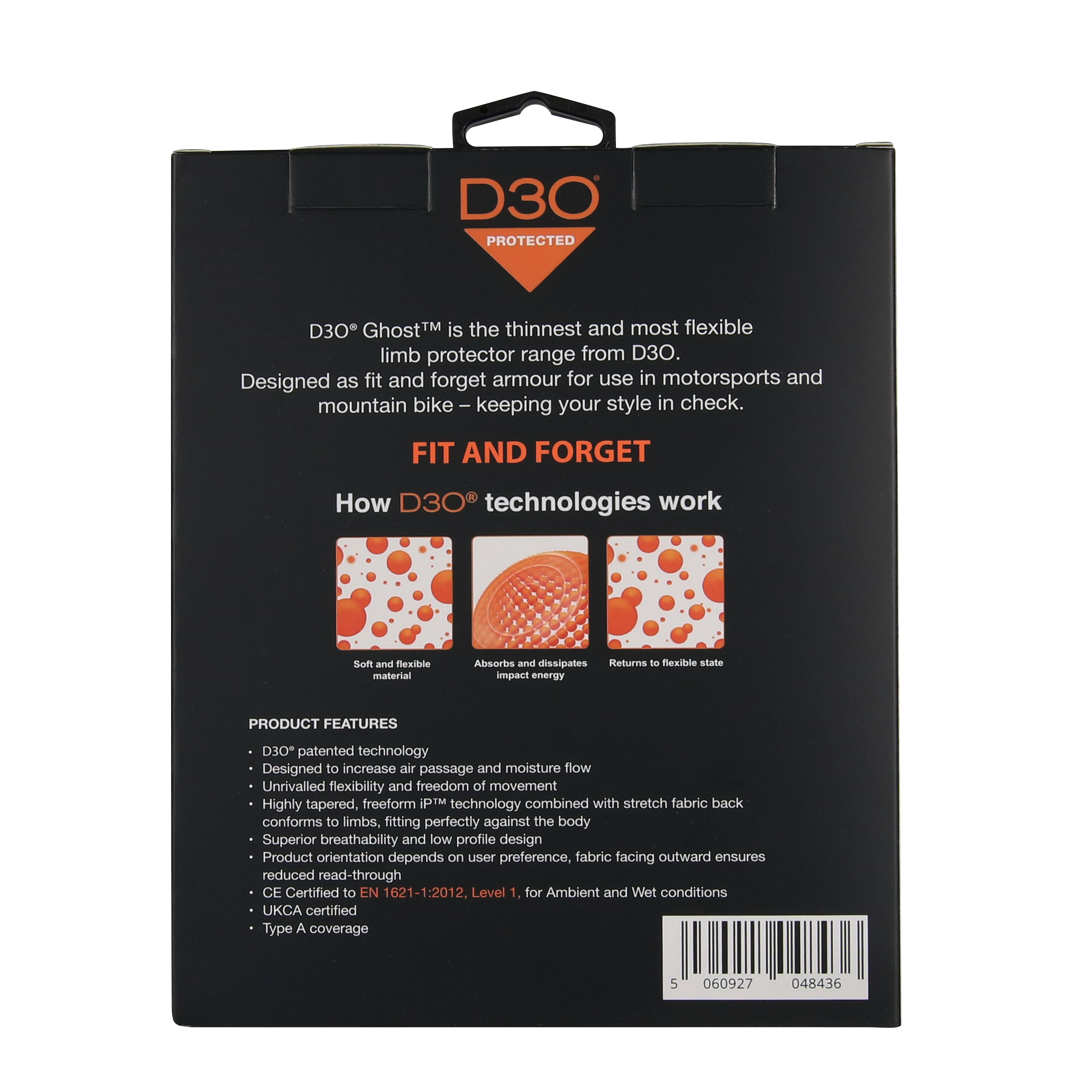 D3O® Ghost™ L1 Hip/Shoulder Protector (pair) - MotoGirl Ltd