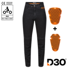 Isla Black Jeans - MotoGirl Ltd