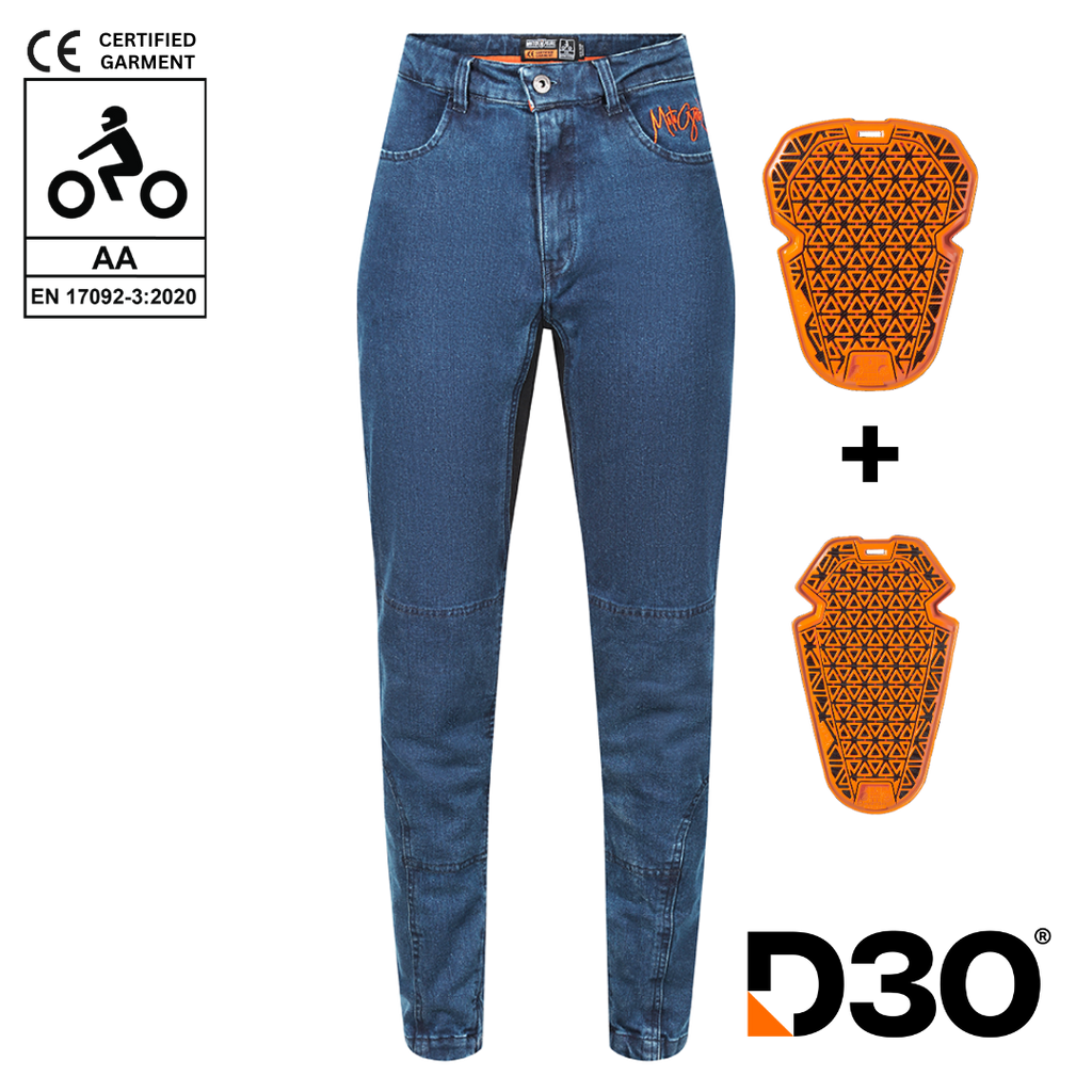 Isla Light Blue Jeans - MotoGirl Ltd