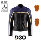Hayley Purple Leather Jacket - MotoGirl Ltd