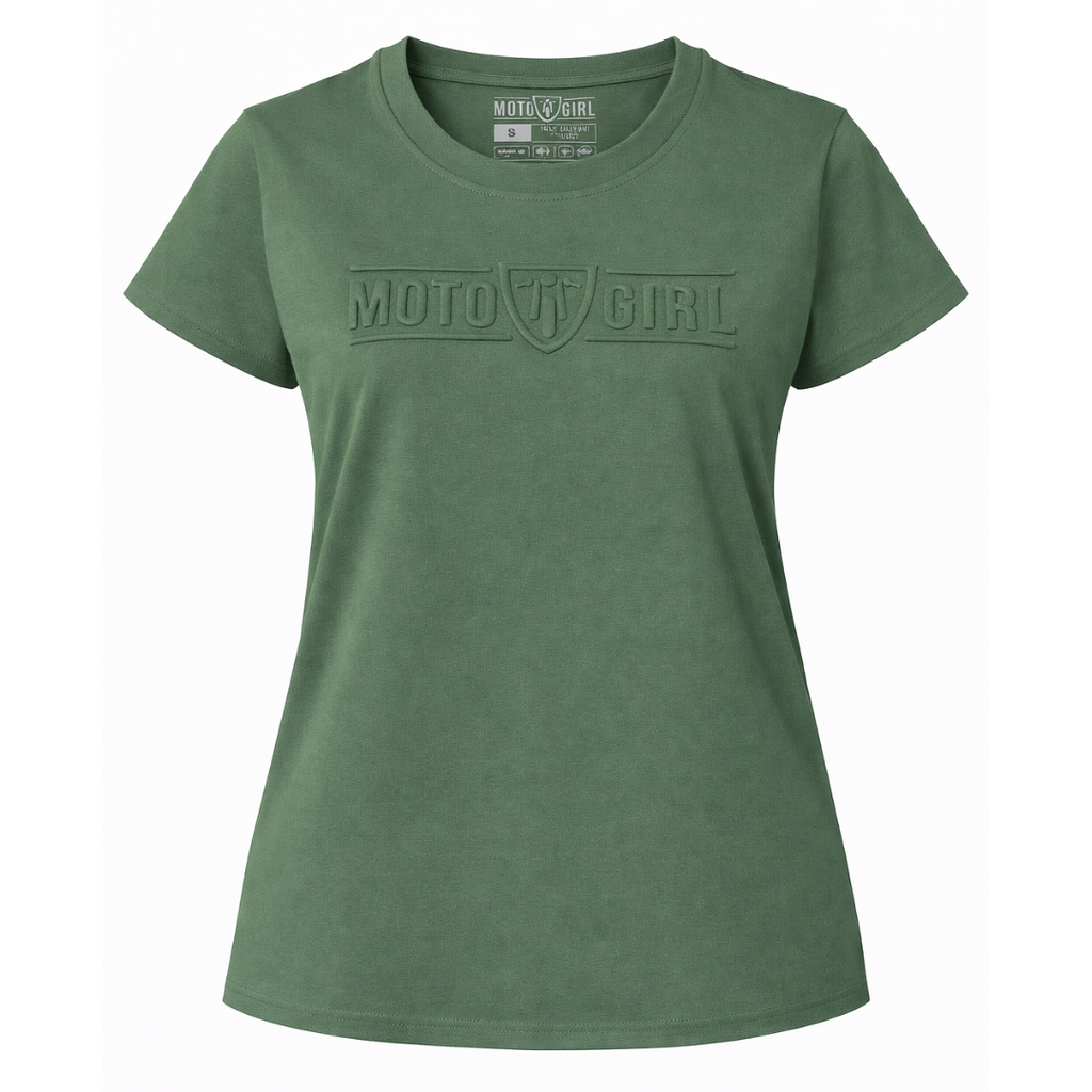3D T-Shirt (Olive Green) - MotoGirl Ltd