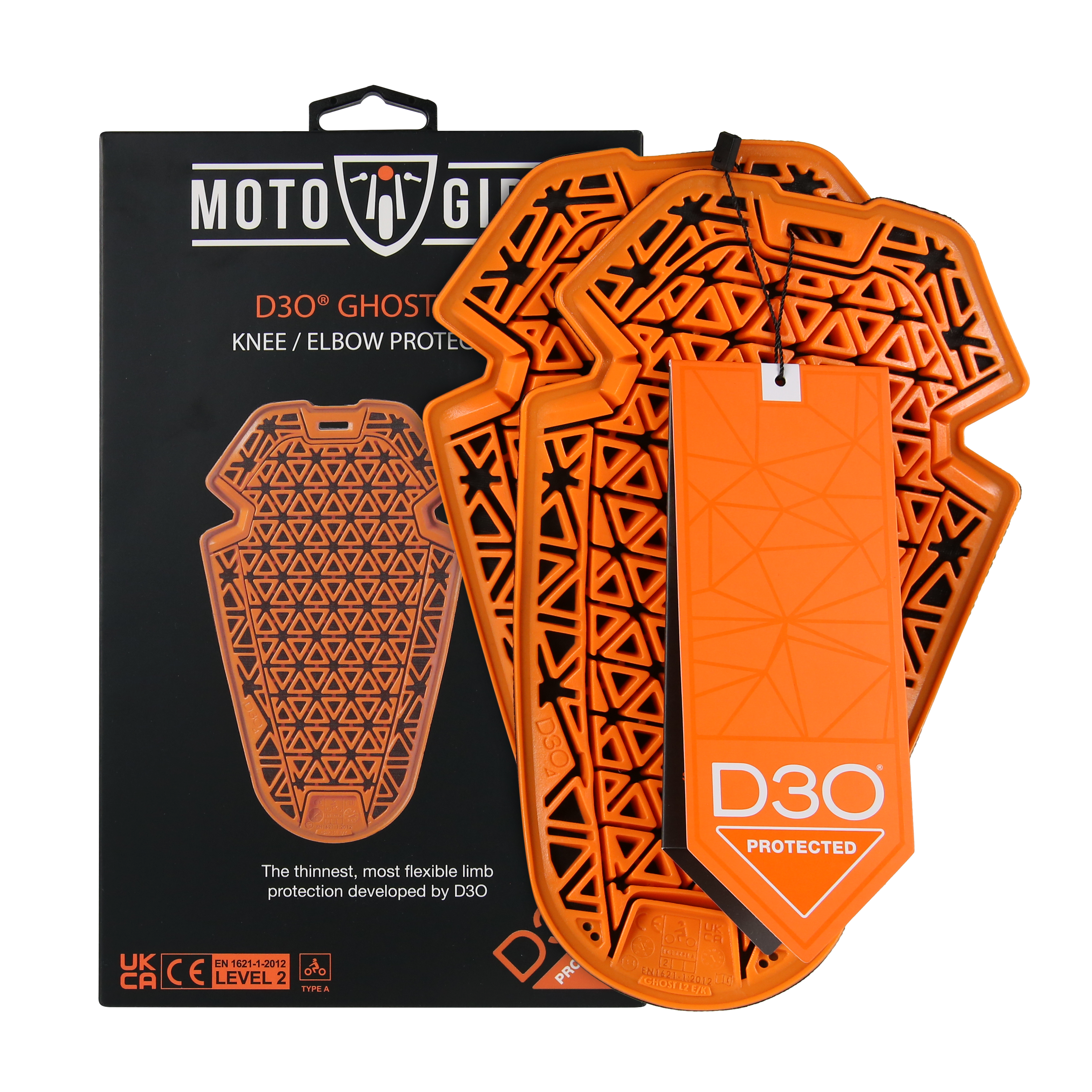 D3O® Ghost™ L2 - Knee/Elbow Protector (pair) - MotoGirl Ltd