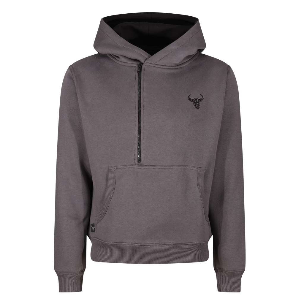 MotoBull Helmet Hoodie (Grey) - MotoGirl Ltd