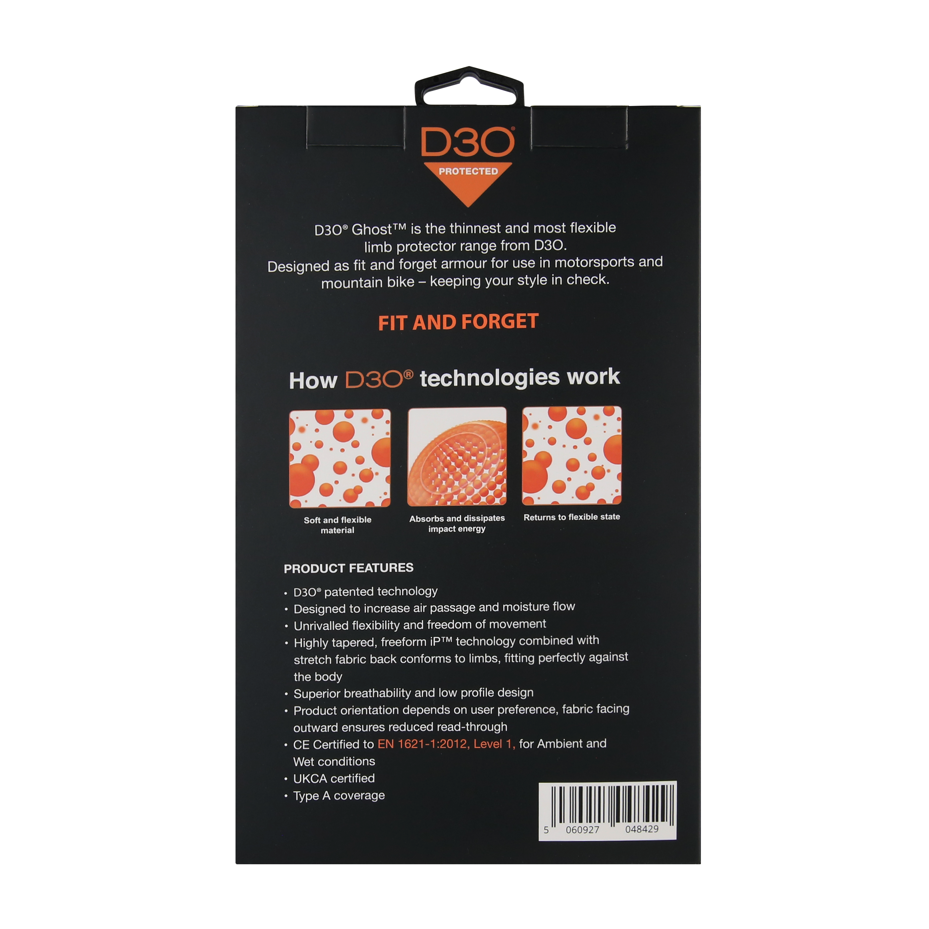 D3O® Ghost™ L1 - Knee/Elbow Protector (pair) - MotoGirl Ltd