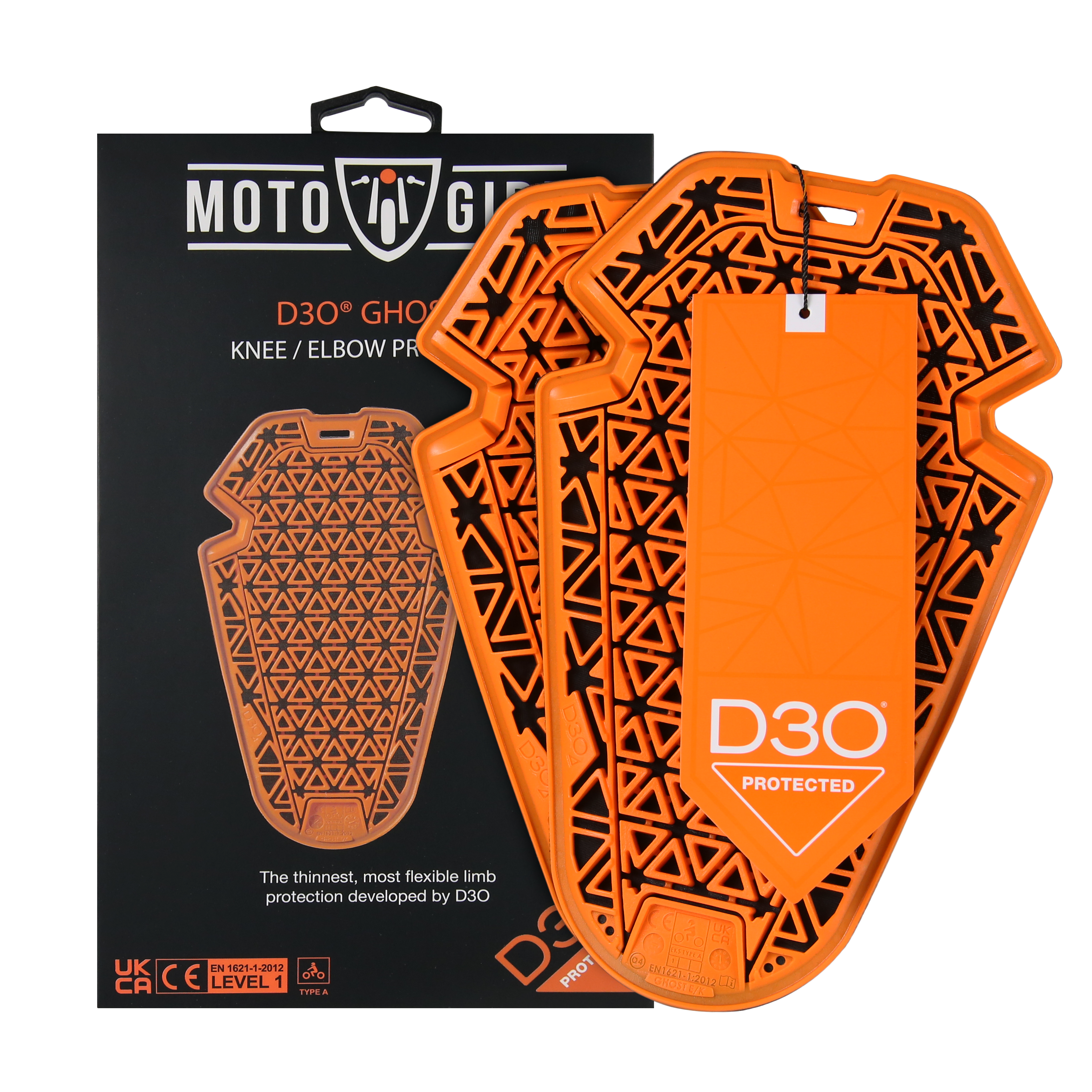 D3O® Ghost™ L1 - Knee/Elbow Protector (pair) - MotoGirl Ltd