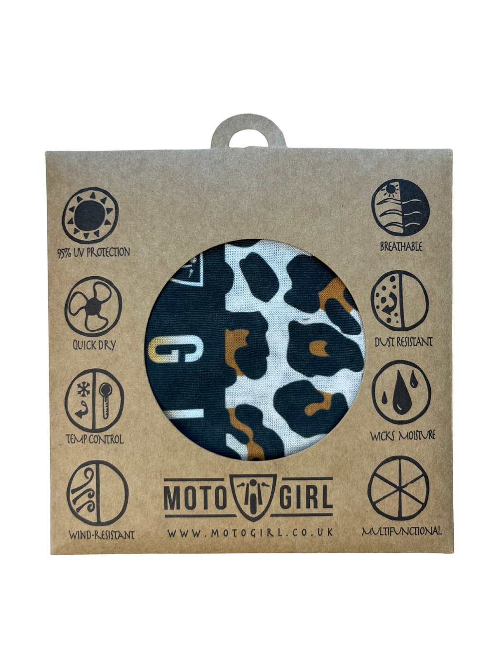 Leopard Neck Tube - MotoGirl Ltd