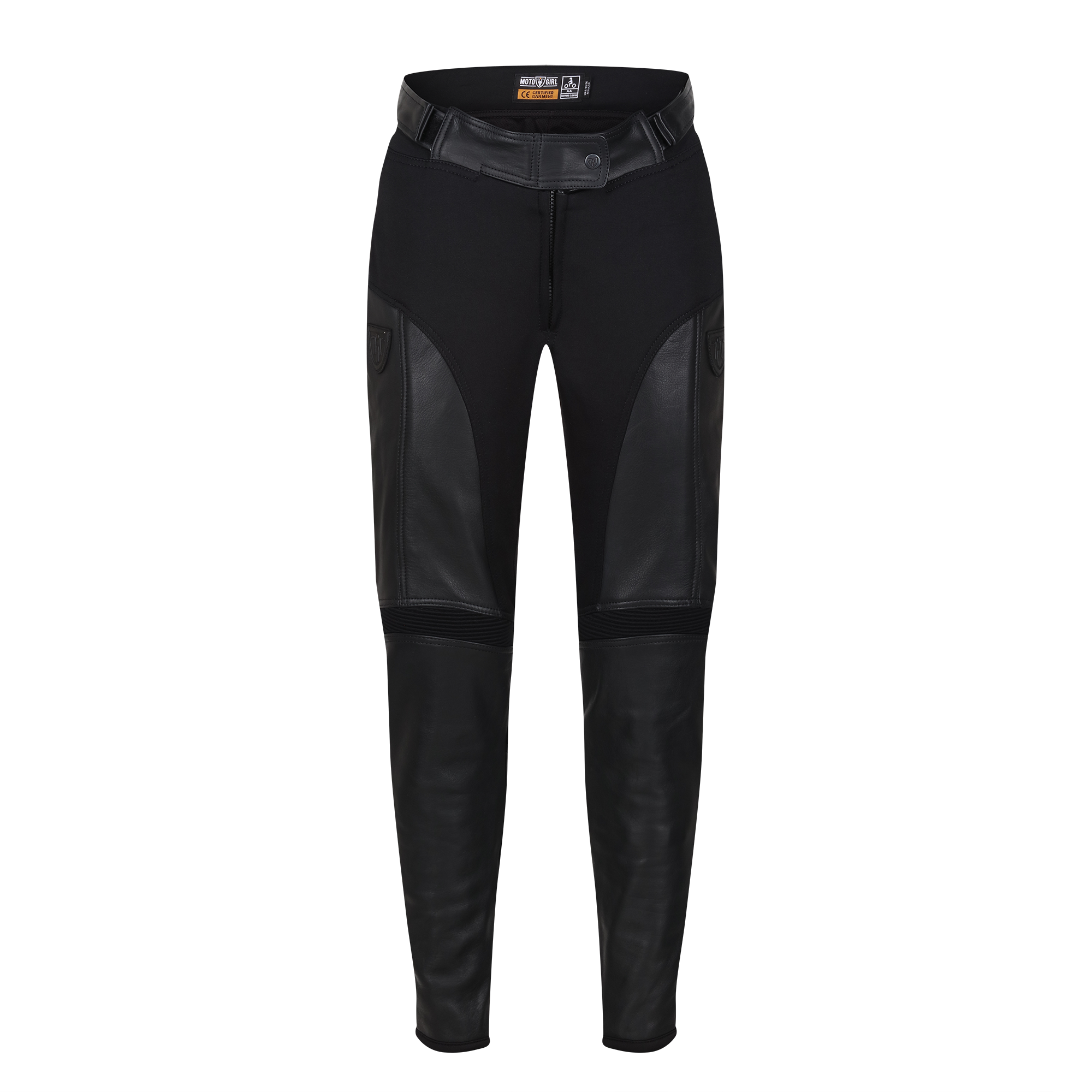 Fiona Black Leather Trousers