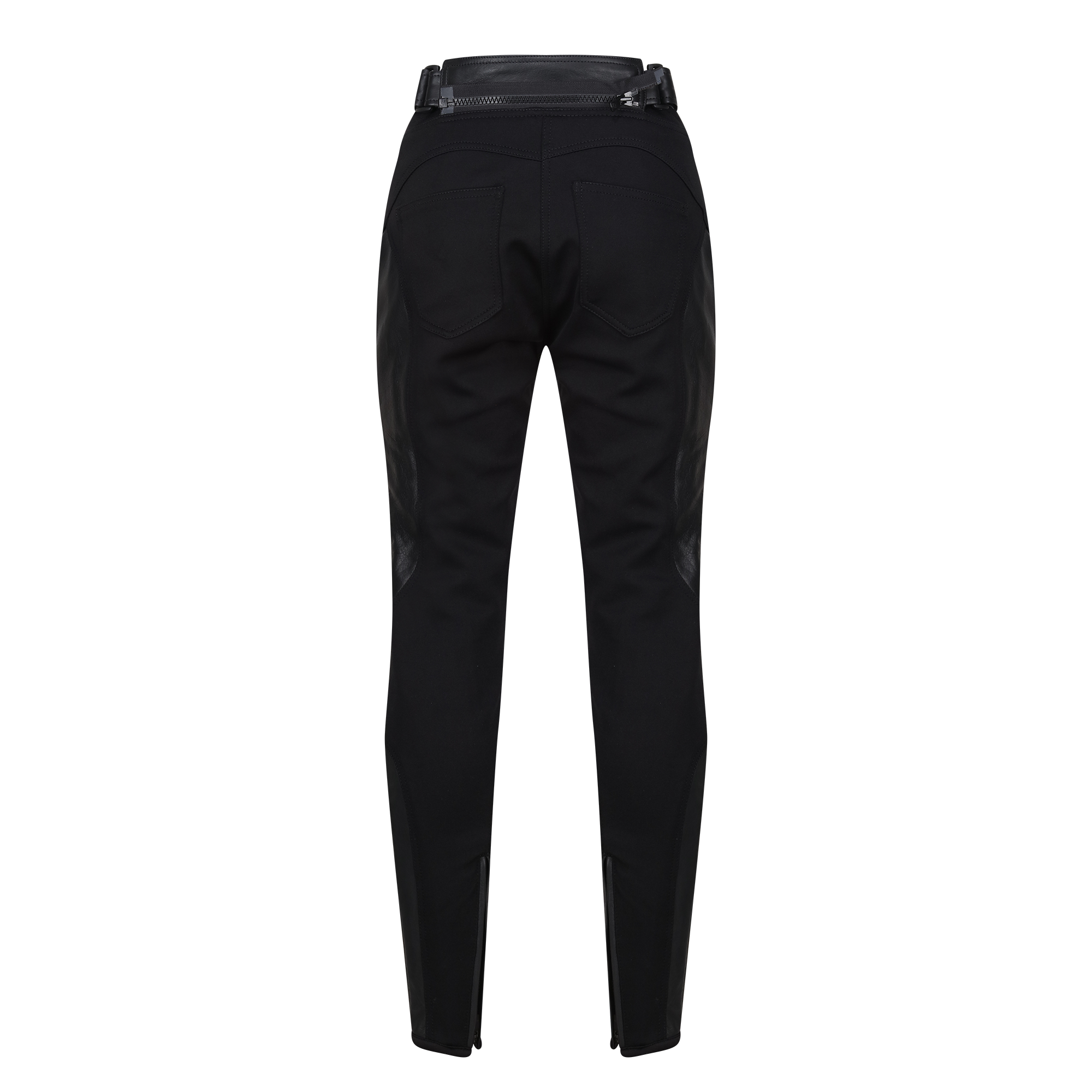 Fiona Black Leather Trousers