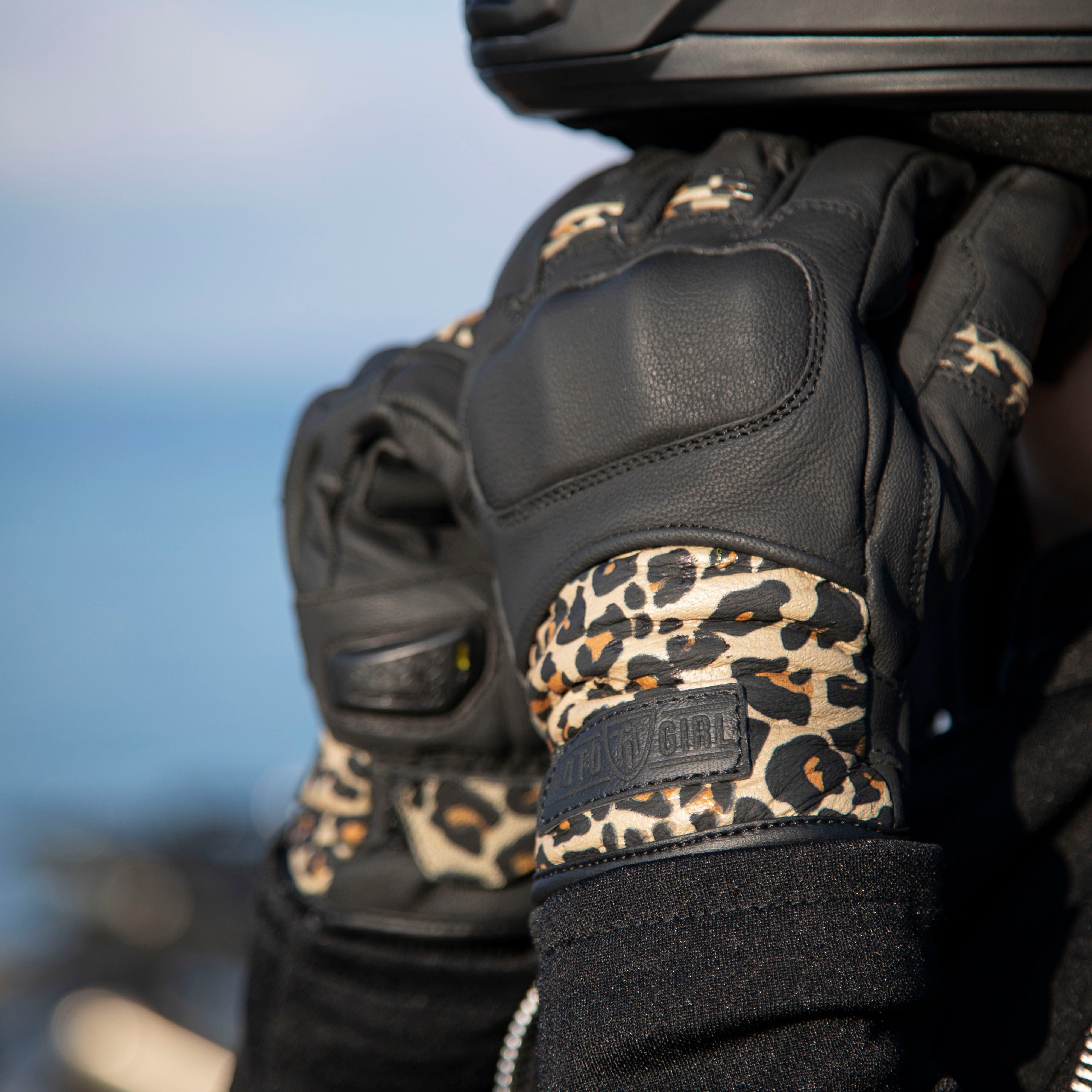Bessie Gloves (Leopard) – MotoGirl Ltd