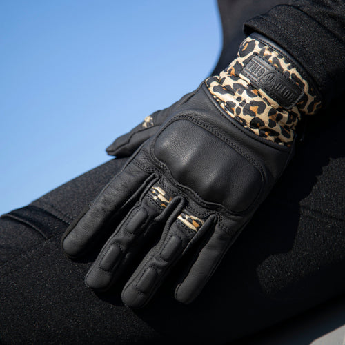 Bessie Gloves (Leopard) - MotoGirl Ltd