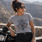 Da Vinci T-Shirt (Grey) - MotoGirl Ltd