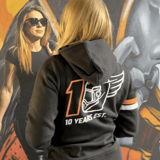 M10 Hoodie (Half Zip) - MotoGirl Ltd