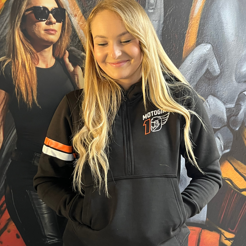 M10 Hoodie (Half Zip) - MotoGirl Ltd