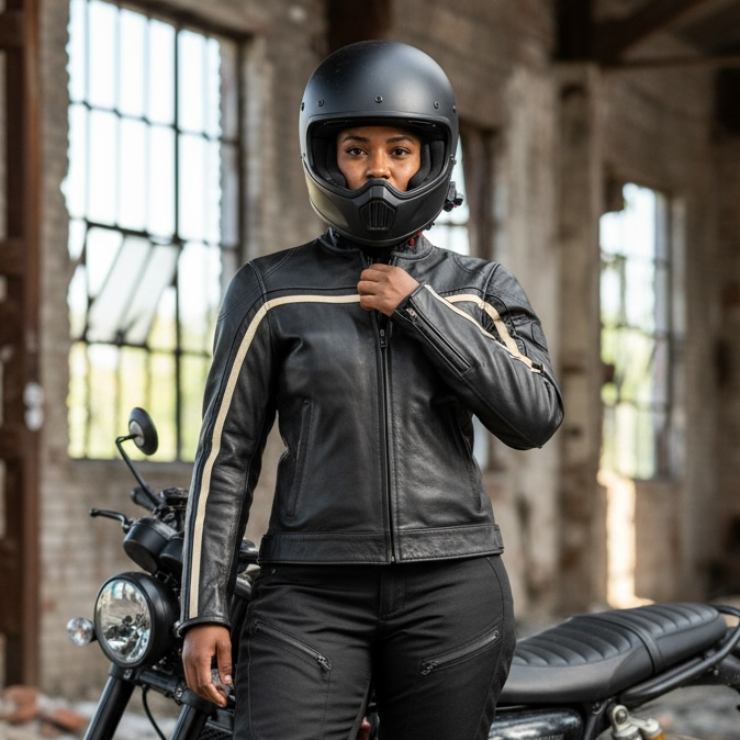 Hayley Black Leather Jacket