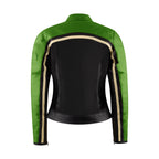 Hayley Green Leather Jacket - MotoGirl Ltd
